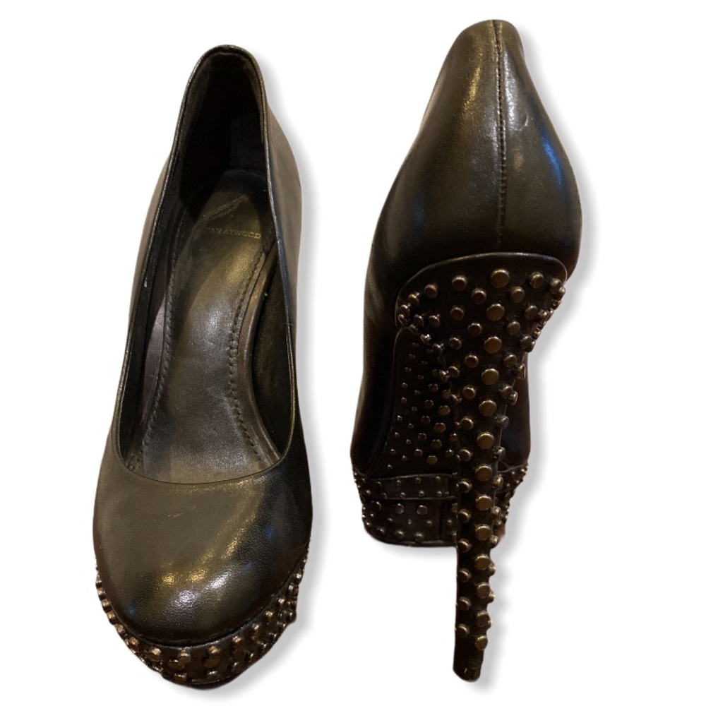 Brian Atwood Studded black heels